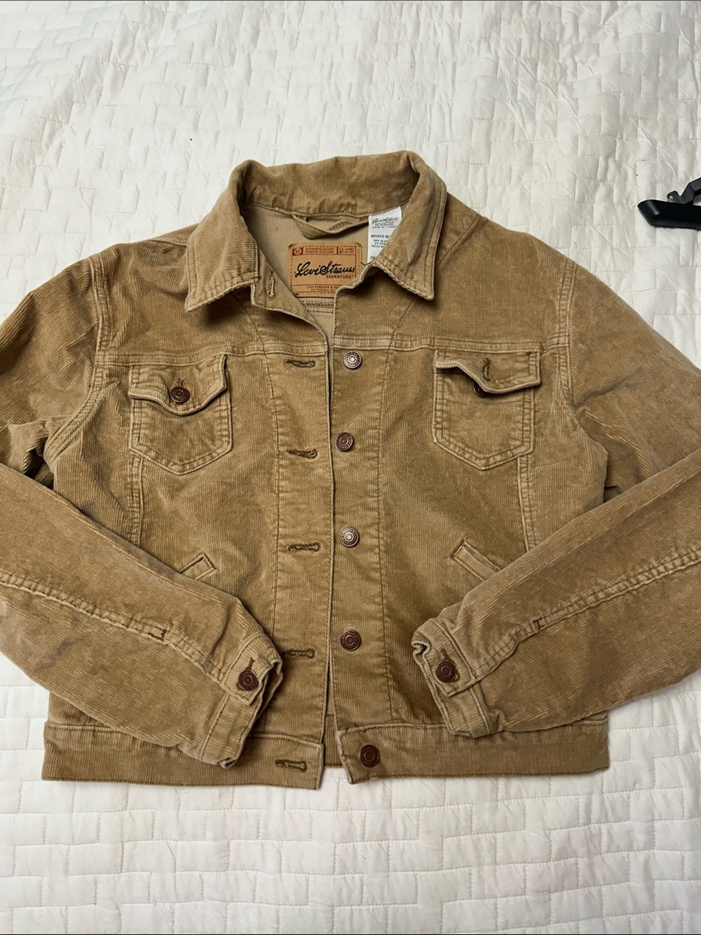 Levi's Brown/Tan Corduroy Bomber-Style Jacket